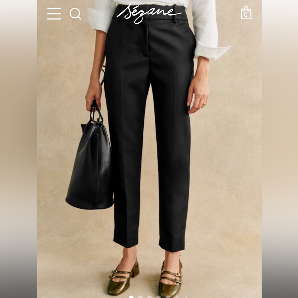 Sezane Black Gustavo Women's Pants